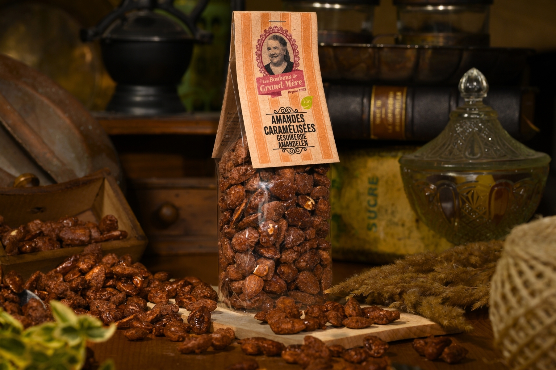 Handcraft organic Caramelized Almonds
