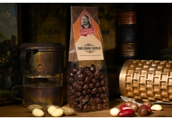 Gekonfijte sinaasappelblokjes met chocolade