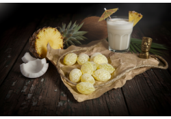 Ambachtelijke kandijsnoepjes Ananas - Coconut (Pina Colada)