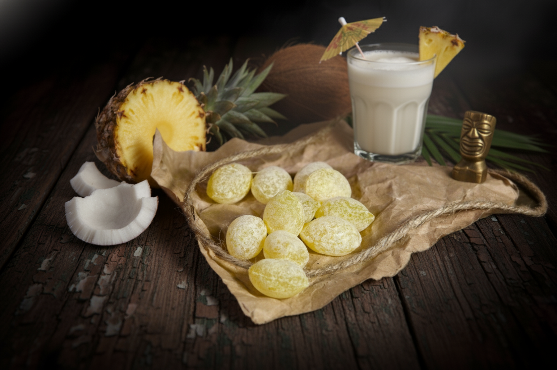 Bonbons artisanaux à l'Ananas et au Gingembre