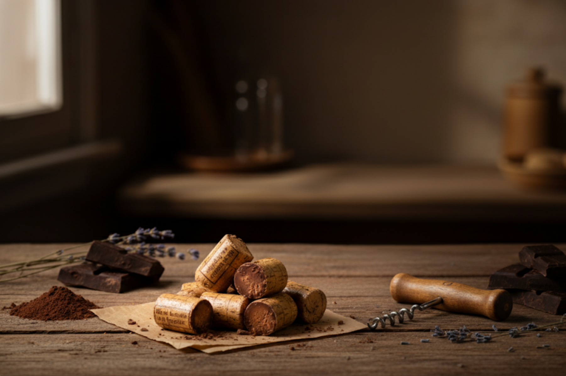 Bouchons en chocolat